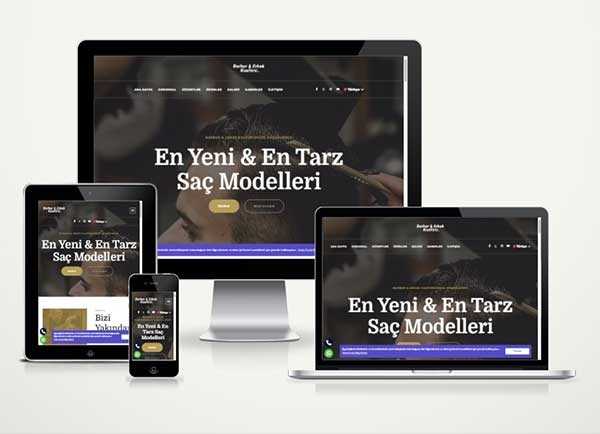 Kuaför Güzellik Salonu Web Sitesi Paketi v1.0